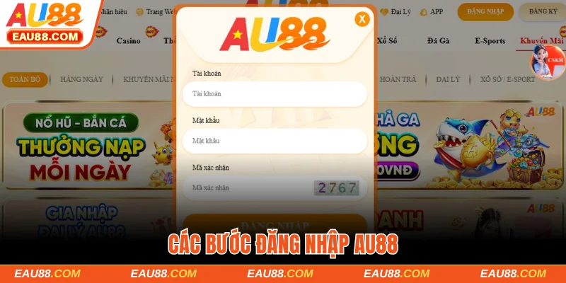 Hướng dẫn đăng nhập AU88